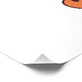 Poster citrouille mignon dans le patch (Coin)