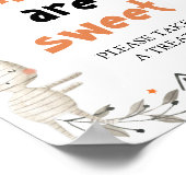 Poster Citrouille mignon Halloween Les bébés sont doux si (Coin)