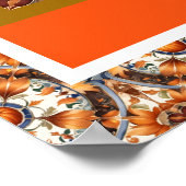 Poster Citrouille moderne Thanksgiving Collection d'autom (Coin)