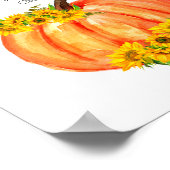 Poster Citrouille Momosa Bar Baby shower (Coin)