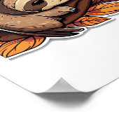 Poster citrouille paresse Halloween style 2 Classic T- (Coin)