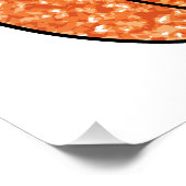 Poster Citrouille parties scintillant (Coin)