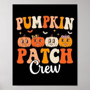 Poster Citrouille Patch Crew Correspondance famille Super