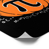 Poster Citrouille Pi Pie Math Enseignant Funny Halloween (Coin)