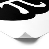 Poster Citrouille Pi Pie Math Enseignant Halloween Drôle  (Coin)