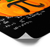 Poster Citrouille Pie Math Funny Halloween Thanksgiving P (Coin)