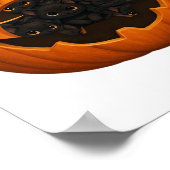 Poster Citrouille plein de chatons - Chat noir mignon Hal (Coin)