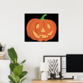 Poster Citrouille pour Halloween 1 (Bureau à domicile)