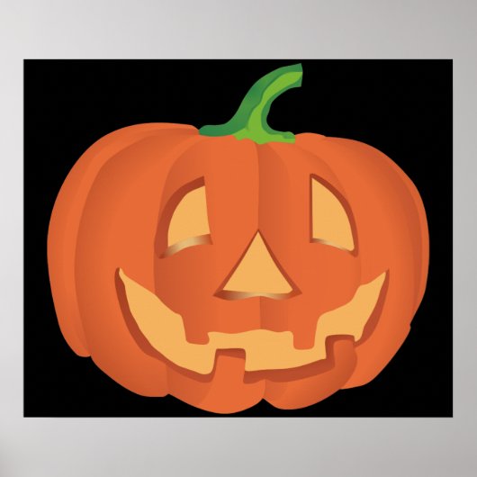 Poster Citrouille pour Halloween 1 (Devant)