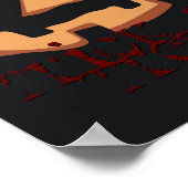 Poster Citrouille pour Halloween en noir (Coin)