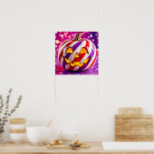 Poster Citrouille rayée de bonbon I. (Cuisine)