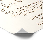 Poster Citrouille rose Eucalyptus Baby shower Belly Jeu (Coin)