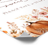 Poster Citrouille Rustique Dall L'amour est doux Prenez u (Coin)