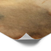 Poster Citrouille rustique & Feuilles d'automne Boho Fall (Coin)