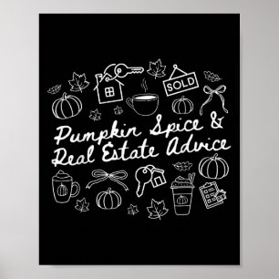 Poster Citrouille Sce & Réalisateur de conseils immob