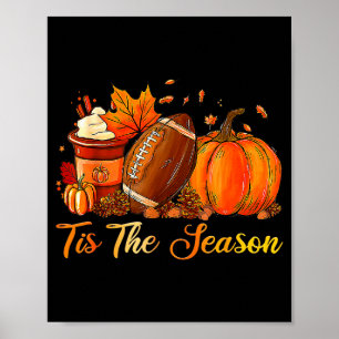 Poster Citrouille Sce Football C'est La Saison Automne Ac