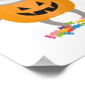 Poster Citrouille Sloth Halloween Costume cadeau (Coin)