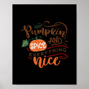 Poster Citrouille Spice Girl