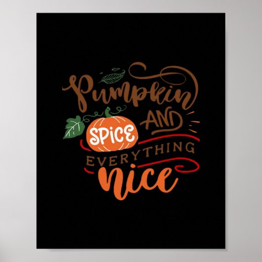 Poster Citrouille Spice Girl (Devant)