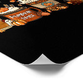 Poster Citrouille Spice Latte Fall Café Citrouille Spice (Coin)