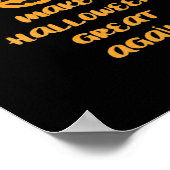 Poster Citrouille Trumpkin Halloween Design - Funny Autom (Coin)