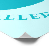 Poster Citrouille turquoise Non-Food Traite Allergy Aware (Coin)