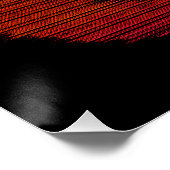 Poster Citrouille TV Glitchy (Coin)