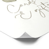 Poster Citrouille Vêtements pour bébés Baby showers Carte (Coin)