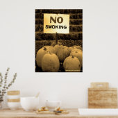 Poster Citrouilles antitabac - Sepiatone (Cuisine)