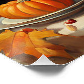 Poster Citrouilles d'automne colorés (Coin)