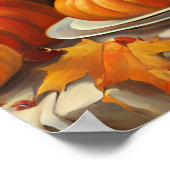 Poster Citrouilles d'automne colorés (Coin)