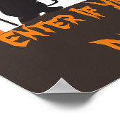 Poster Citrouilles d'Halloween Fête Orange (Coin)