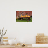 Poster Citrouilles en vieux wagon (Cuisine)