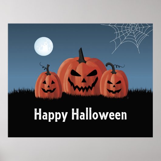 Poster Citrouilles Halloween (Devant)