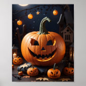Poster Citrouilles Halloween (Devant)