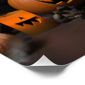 Poster Citrouilles Maltaises Halloween Épouvantables  (Coin)