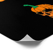 Poster Citrouilles pour Halloween. (Coin)