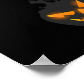 Poster Citrouilles pour Halloween. (Coin)