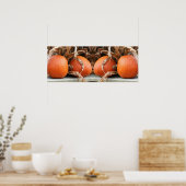 Poster Citrouilles Tiges de Maïs Séchées Miroir Abstrait (Cuisine)