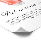 Poster Citrus bridal shower - Put a ring on it game (Coin)