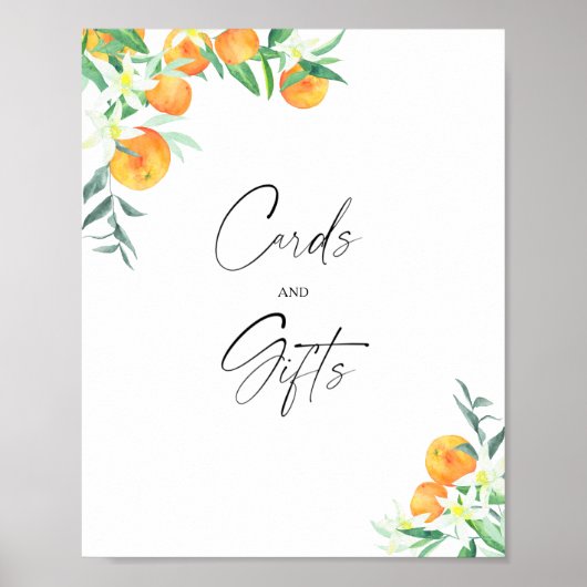 Poster Citrus - Cartes et Cadeaux (Devant)