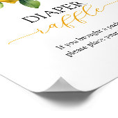 Poster Citrus Citron Baby shower de couches Jeu de raffe (Coin)