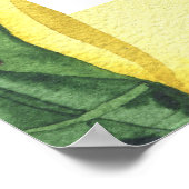 Poster Citrus citron - signe d'accueil de la douche nupti (Coin)