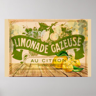 Poster Citrus Citrus Été vintage