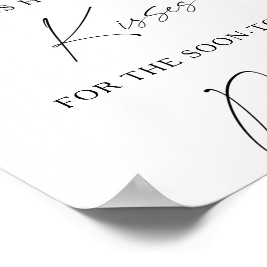 Poster Citrus - Combien de baisers jeu de douche de marié (Coin)