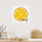 Poster Citrus d'été Orange Wall Art (Cuisine)