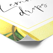 Poster Citrus - devinez combien de gouttes de citron (Coin)