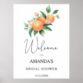 Poster Citrus - douche nuptiale bienvenue (Devant)