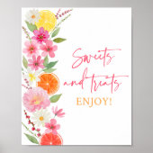 Poster Citrus Floral Sweet Traitements Fête des mariées (Devant)