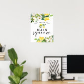 Poster Citrus Lemon Elle A Trouvé Son Principal Squeeze S (Bureau à domicile)